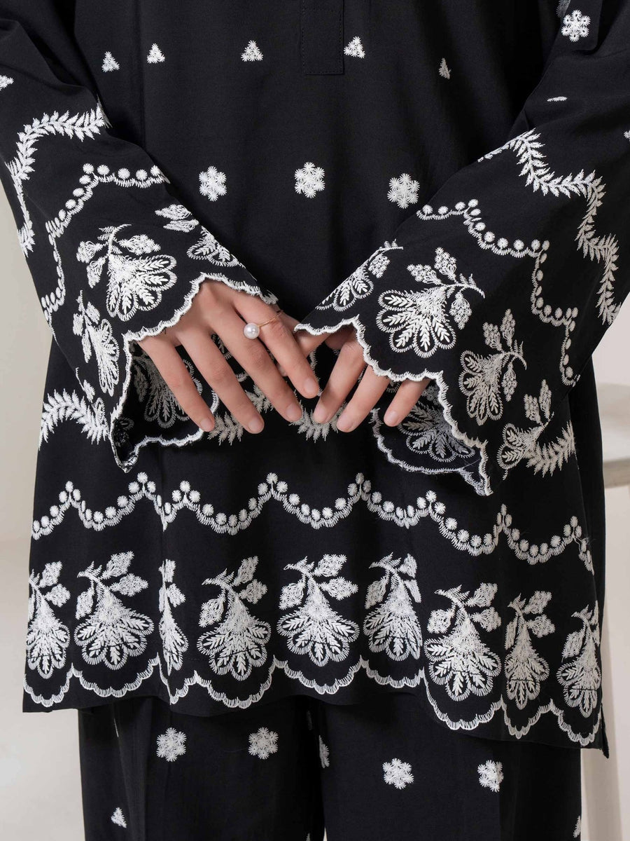 Linen Co - ord - Embroidered - Pehnaawaa