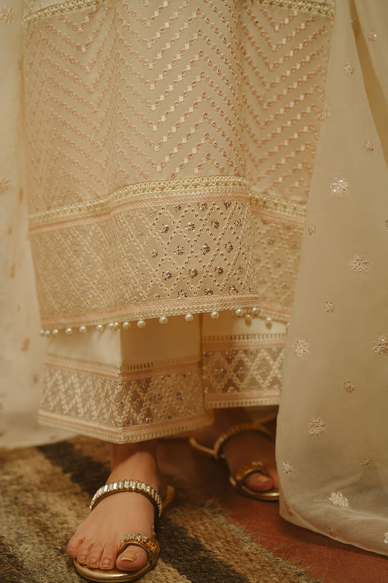 GENTEL GLAZE-3PC (SHIRT, TROUSER & DUPATTA)