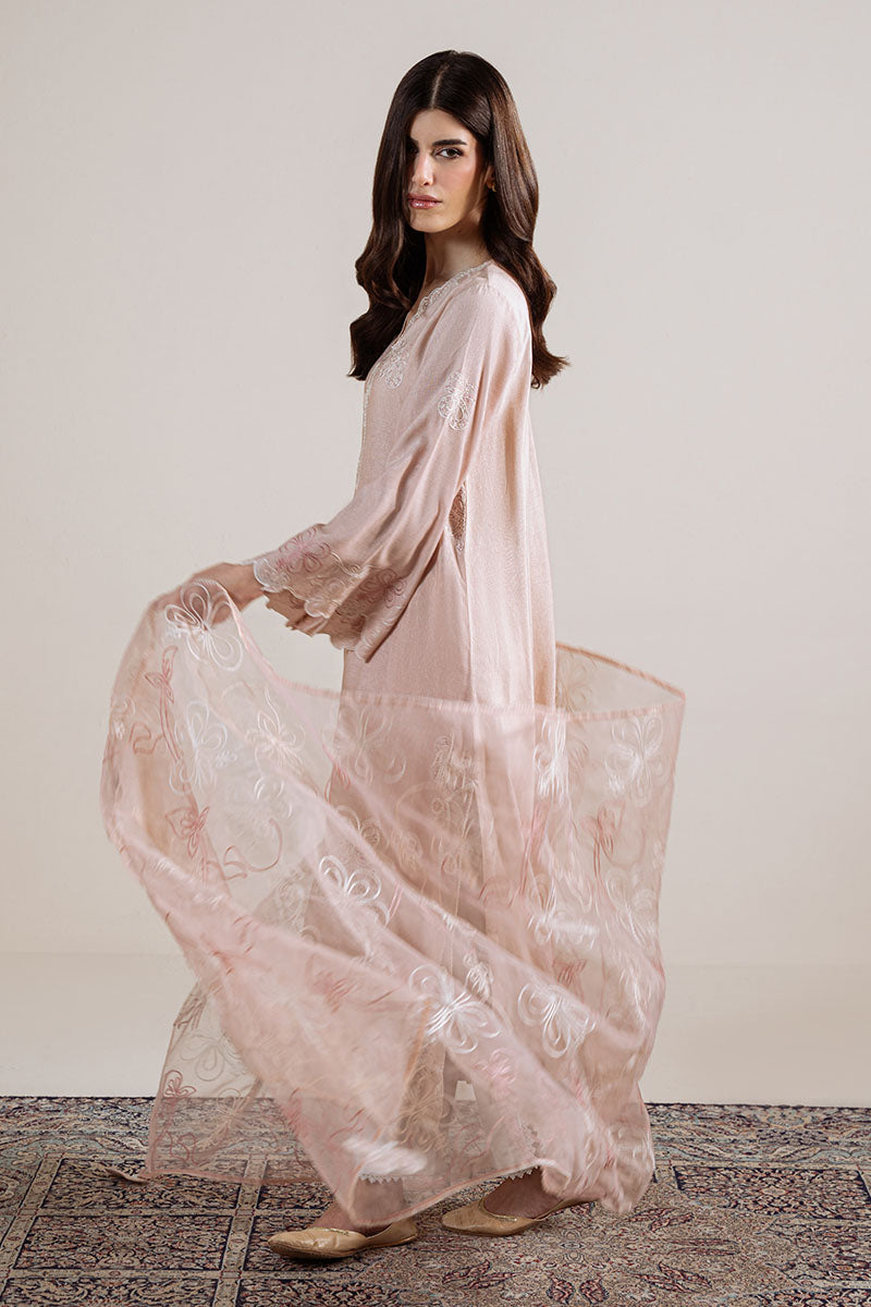 PINK SWIRL-2PC (SHIRT & DUPATTA) - Pehnaawaa