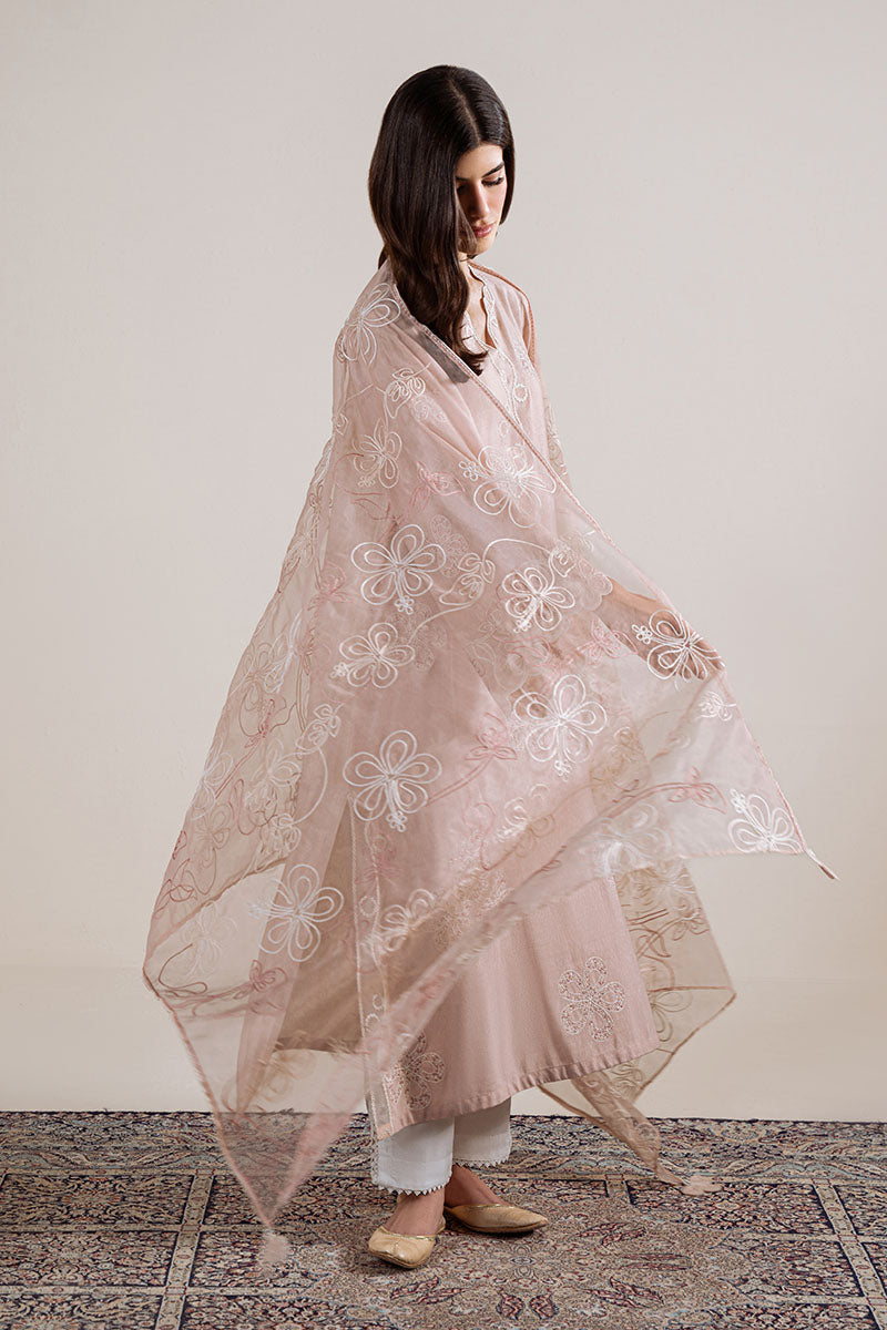 PINK SWIRL-2PC (SHIRT & DUPATTA) - Pehnaawaa