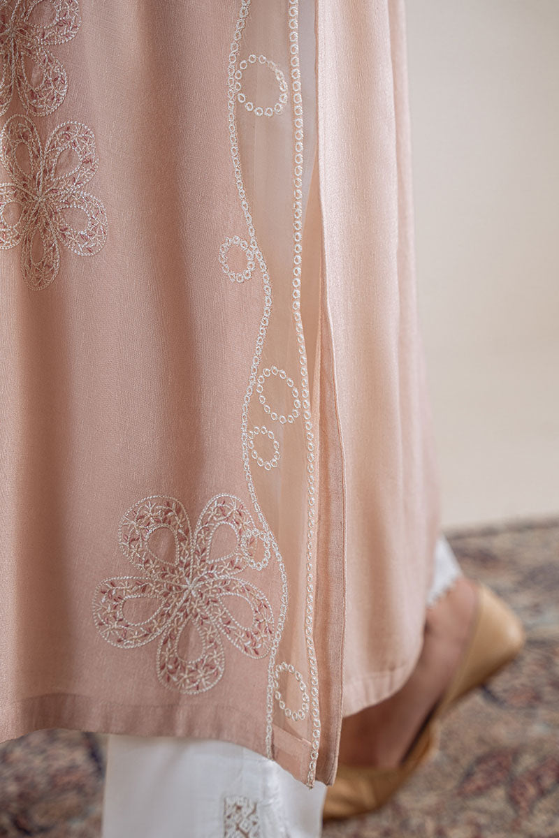PINK SWIRL-2PC (SHIRT & DUPATTA) - Pehnaawaa