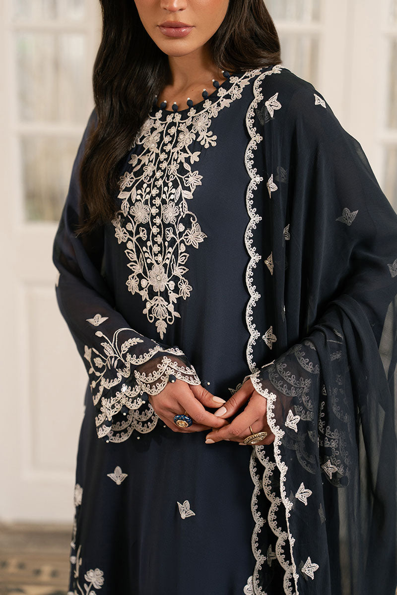 CERULEAN STITCH-3PC (SHIRT, TROUSER & DUPATTA) - Pehnaawaa