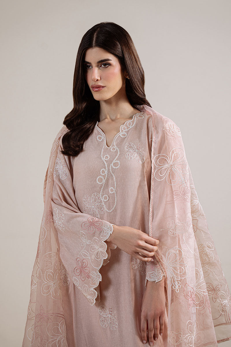 PINK SWIRL-2PC (SHIRT & DUPATTA) - Pehnaawaa