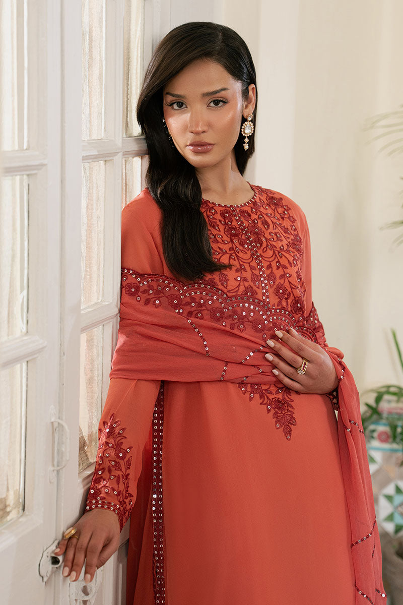 FADED ROSE-3PC (SHIRT, TROUSER & DUPATTA) - Pehnaawaa