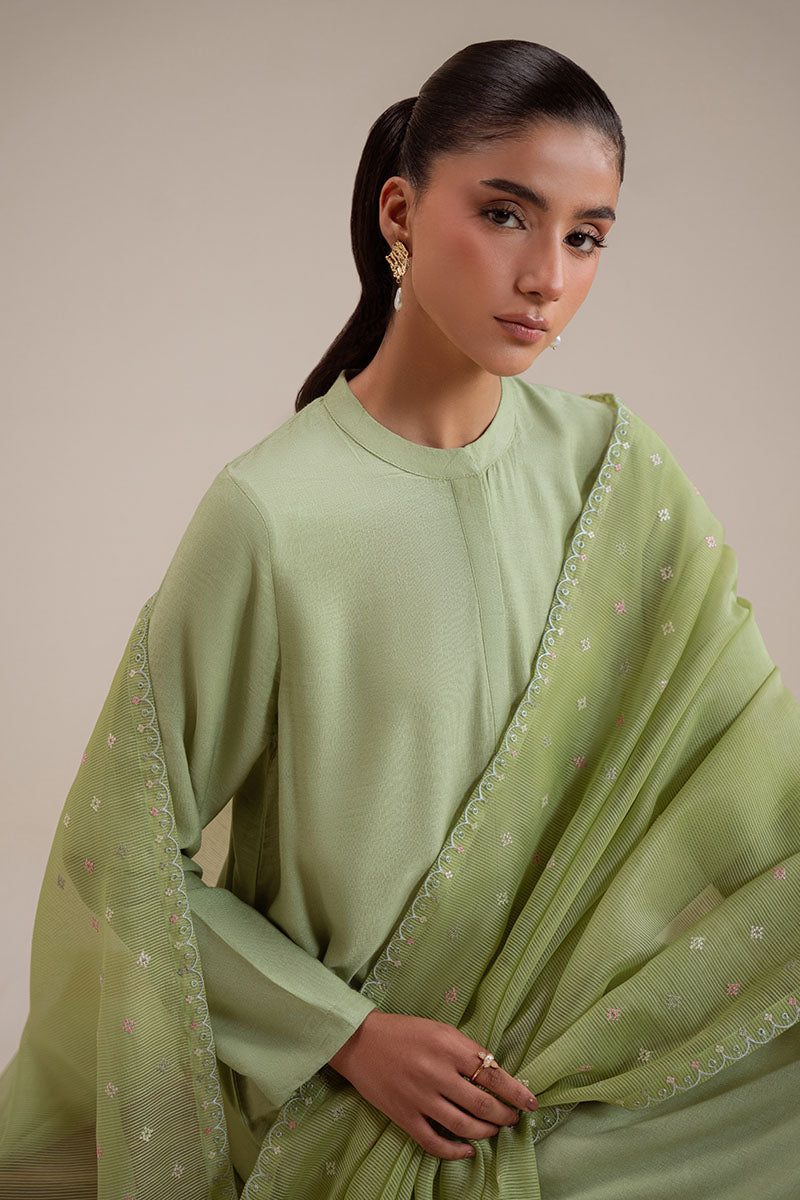 PALM TREE-3PC (SHIRT, TROUSER & DUPATTA) - Pehnaawaa