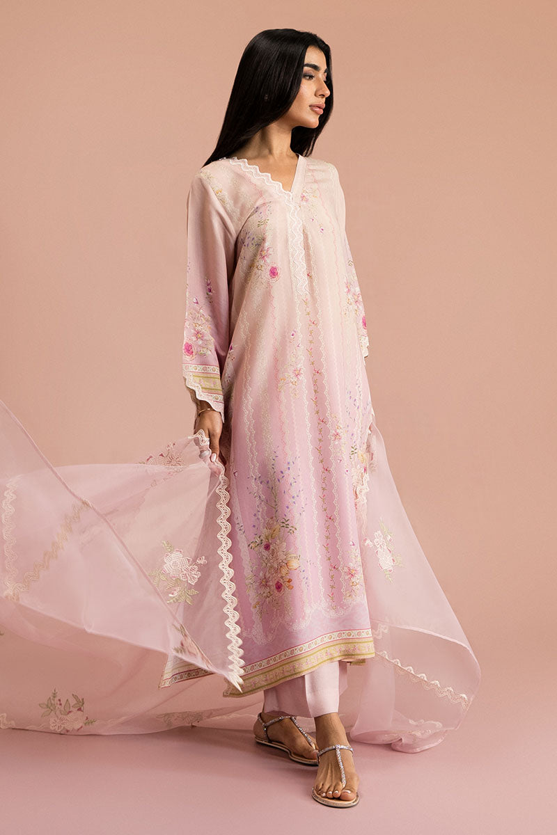 CORAL DREAM-2PC (SHIRT & DUPATTA) - Pehnaawaa