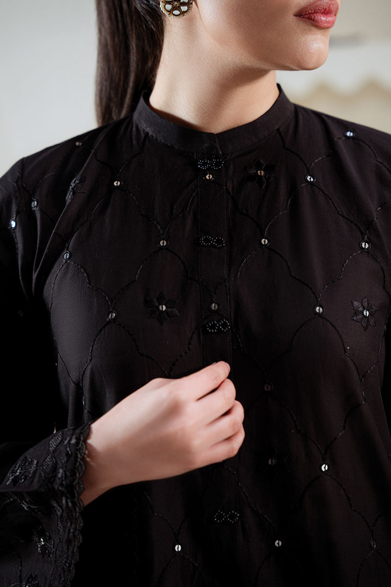 NOIR SPELL EMBROIDERED SHIRT - Pehnaawaa