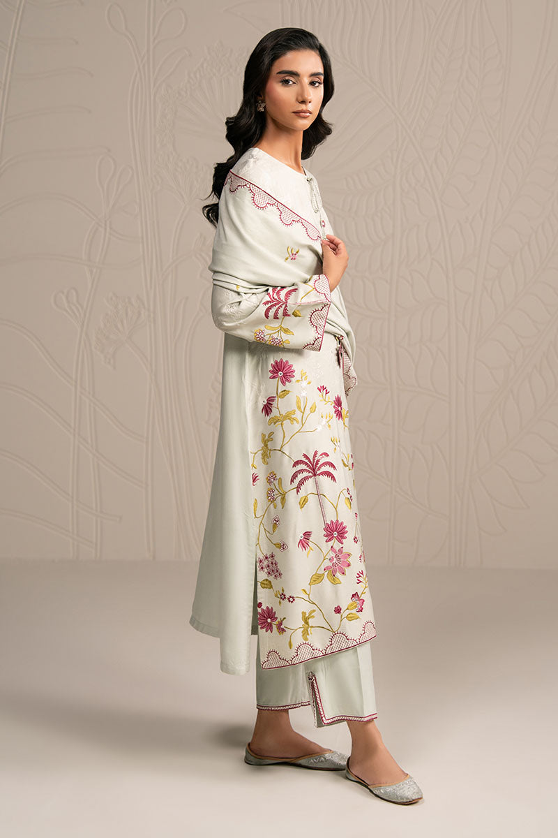 PASTEL GROVE-3PC (SHIRT, TROUSER & DUPATTA) - Pehnaawaa