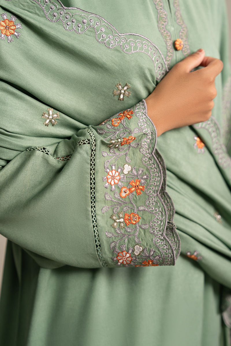ASH MOSS-3PC (SHIRT, TROUSER & DUPATTA) - Pehnaawaa