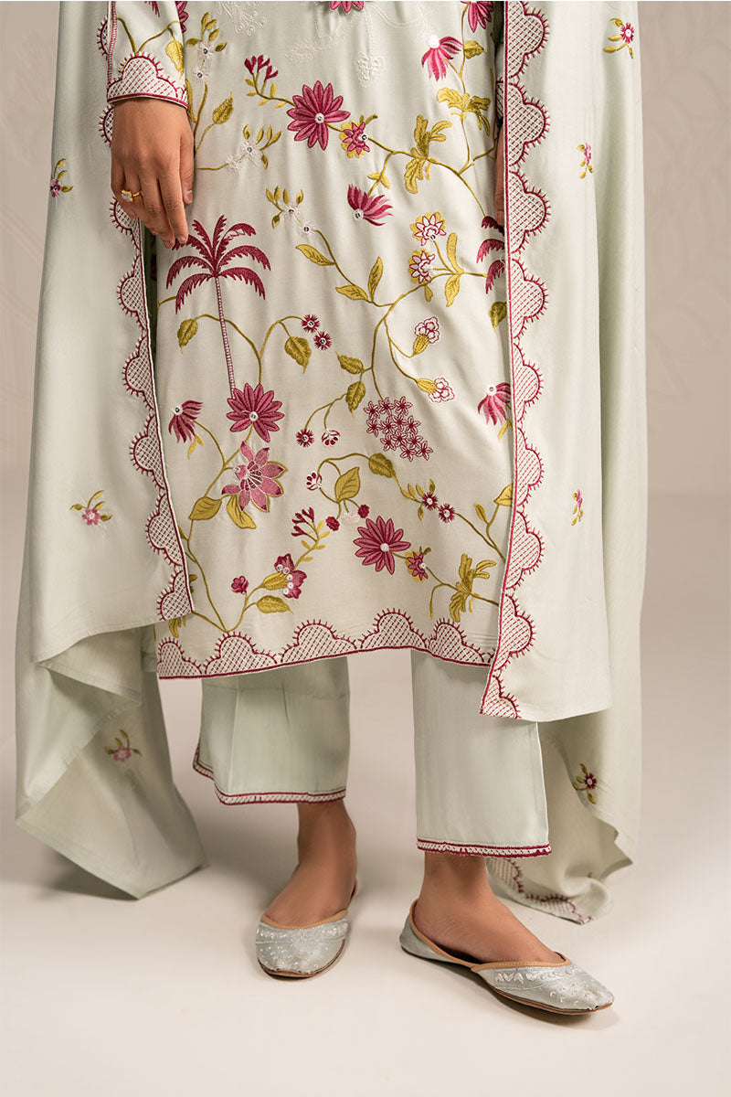 PASTEL GROVE-3PC (SHIRT, TROUSER & DUPATTA) - Pehnaawaa
