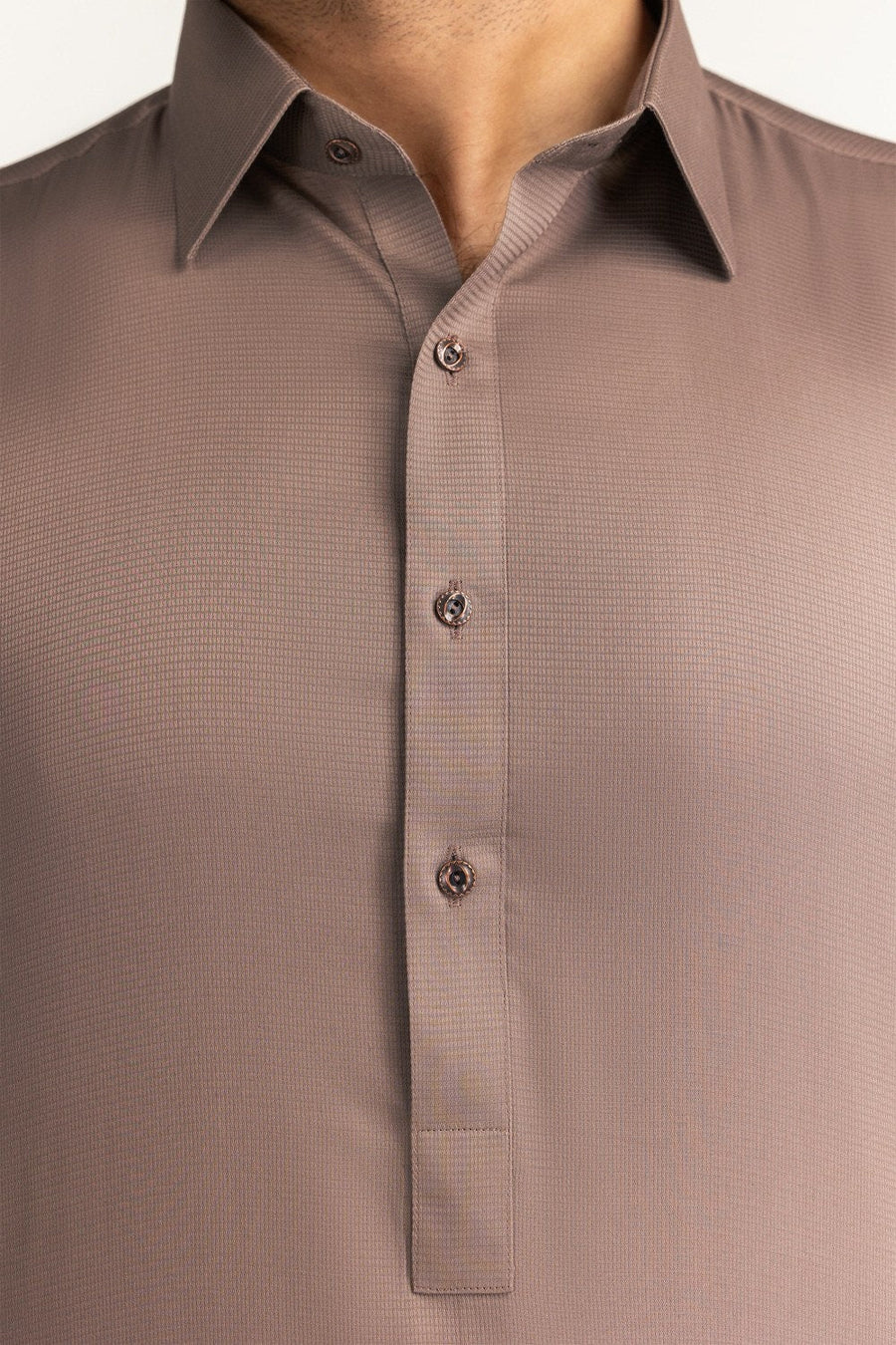 Ivory Cotton 2-Piece Kurta Pajama | Mandarin Collar
