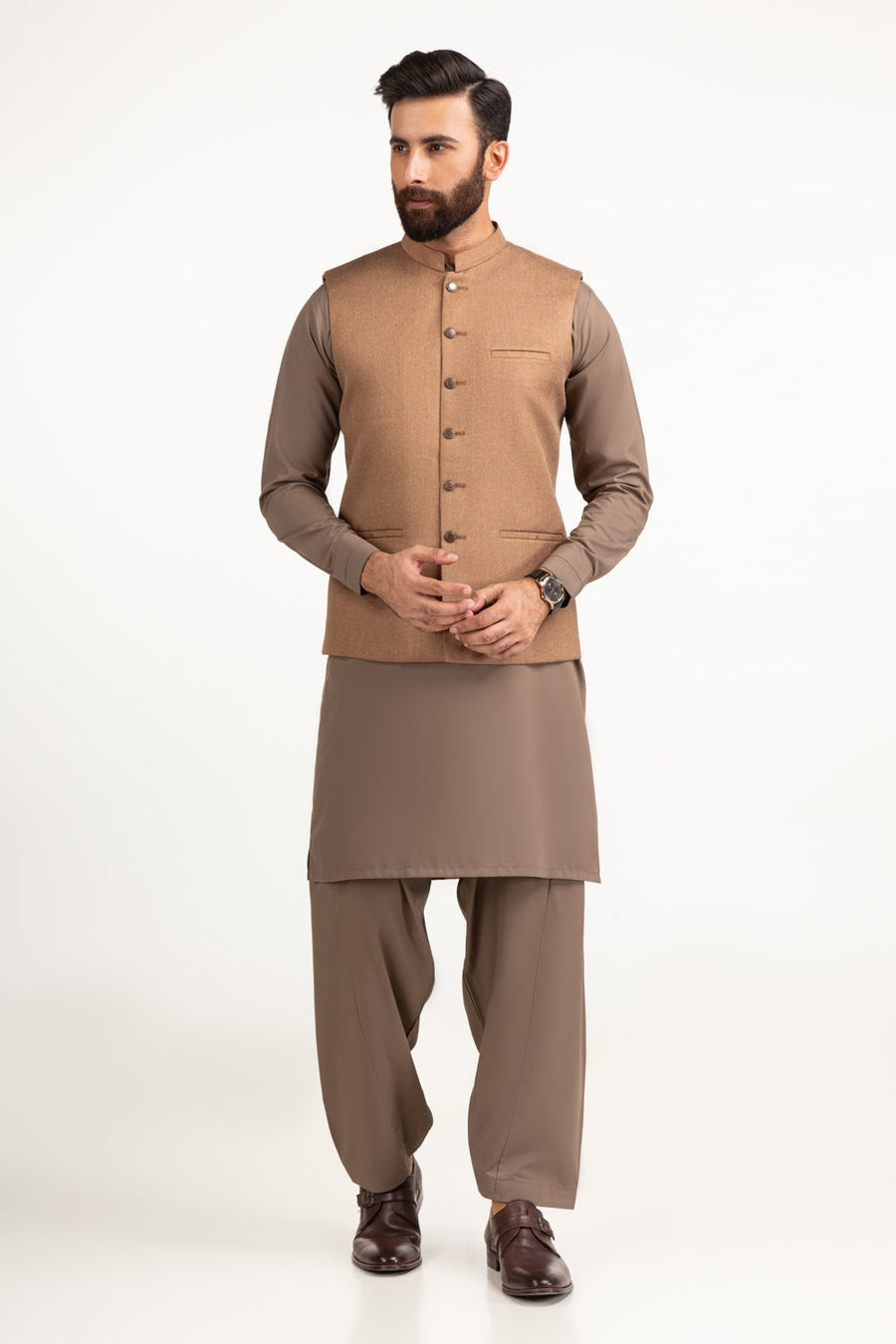 Chocolate Brown Silk Waistcoat | Grade A Mulberry