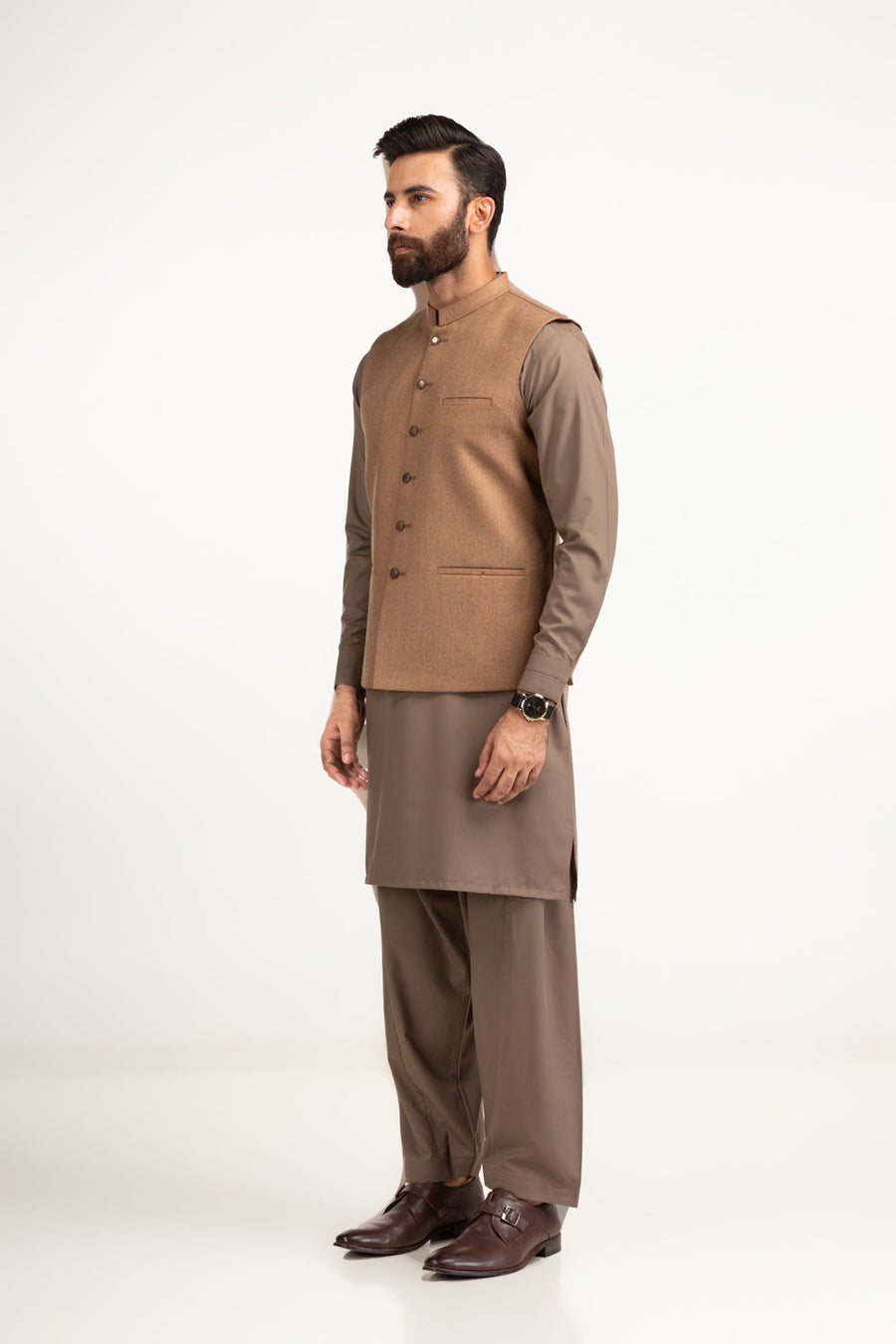 Chocolate Brown Silk Waistcoat | Grade A Mulberry