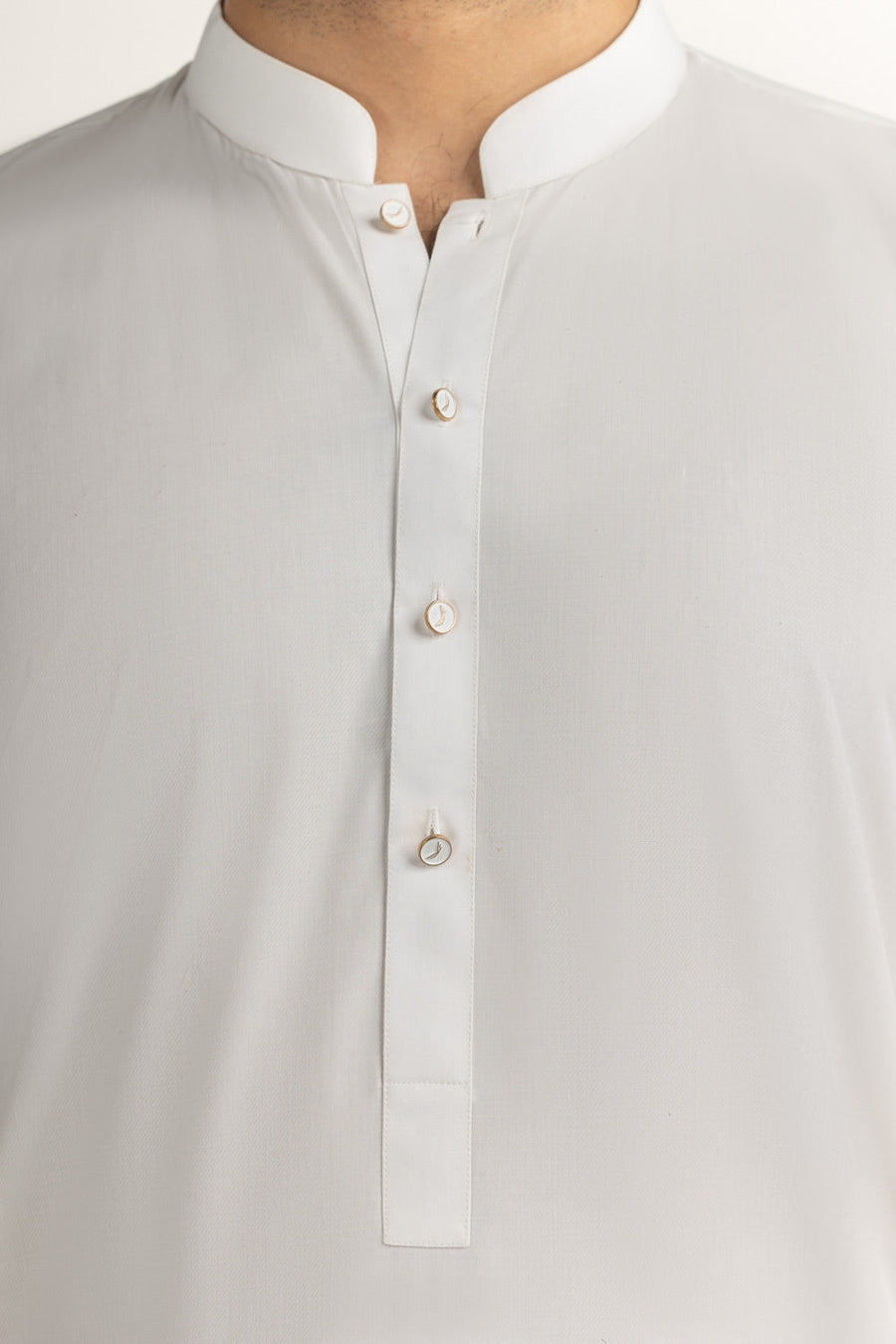 Caramel Cotton 2-Piece Kurta Set | Mandarin Collar