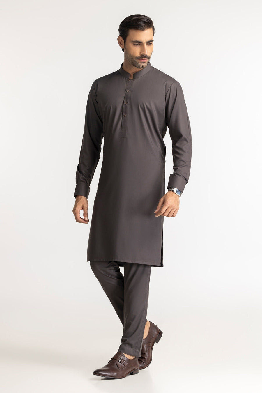 Ivory Cotton 2-Piece Men's Salwar Kameez | Relaxed Fit