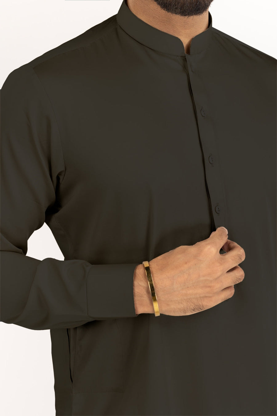 Ivory Cotton 2-Piece Men's Salwar Kameez | Relaxed Fit