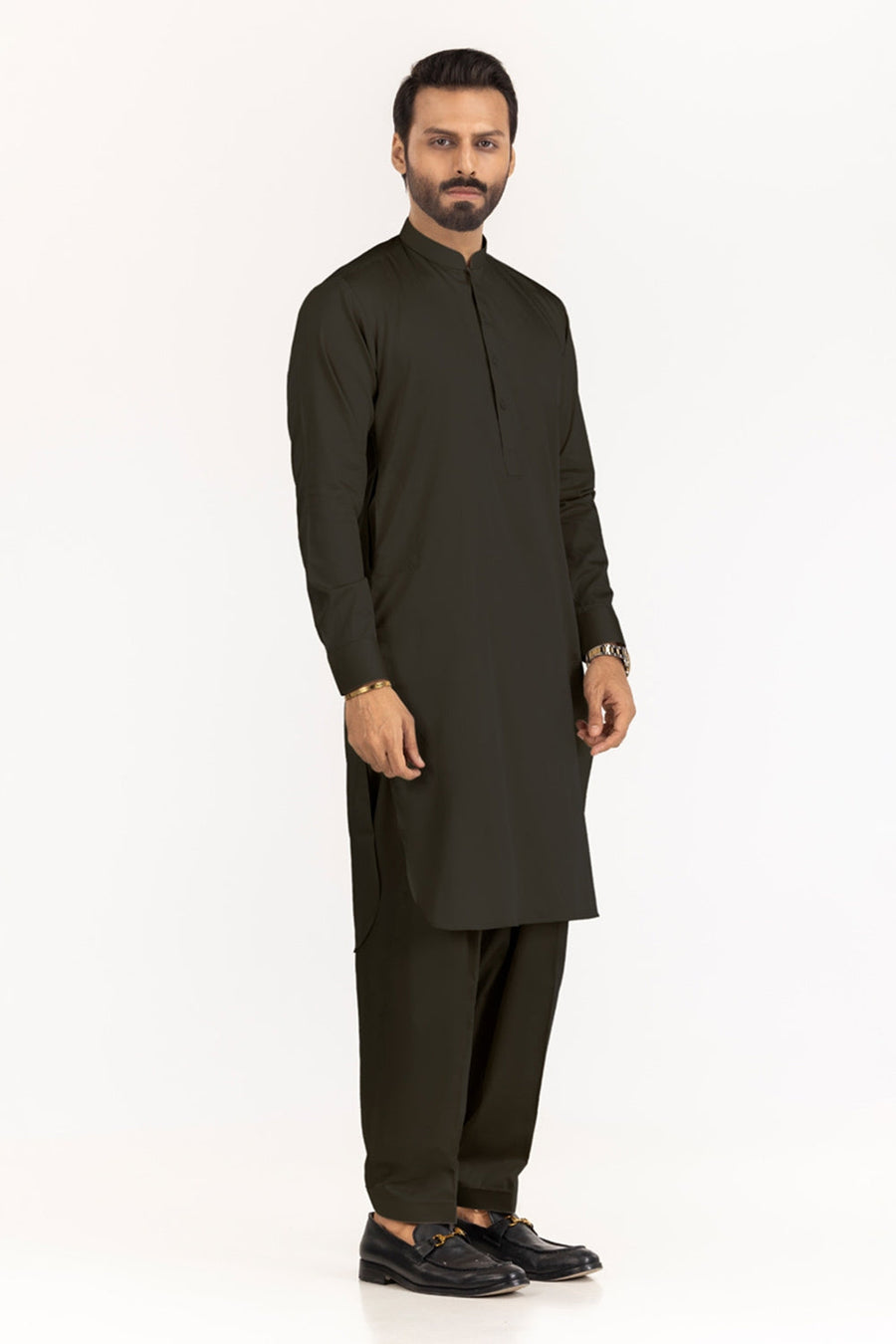 Ivory Cotton 2-Piece Men's Salwar Kameez | Relaxed Fit