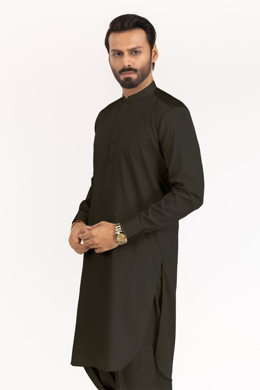 Ivory Cotton 2-Piece Men's Salwar Kameez | Relaxed Fit