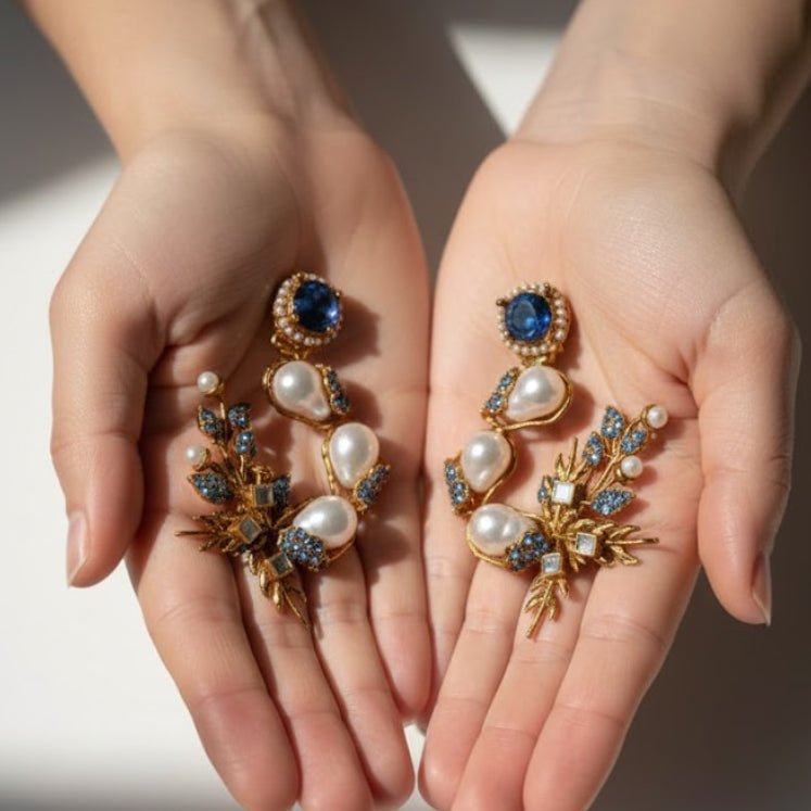 Pearl Shimmer Dangles - Pehnaawaa