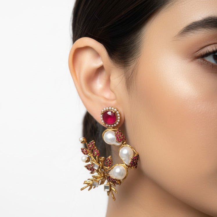 Pearl Shimmer Dangles - Pehnaawaa