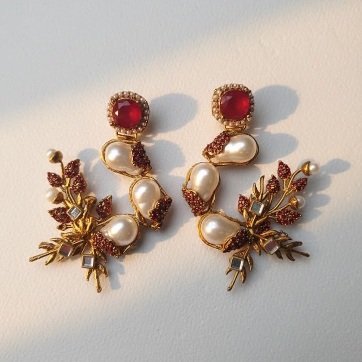 Pearl Shimmer Dangles - Pehnaawaa