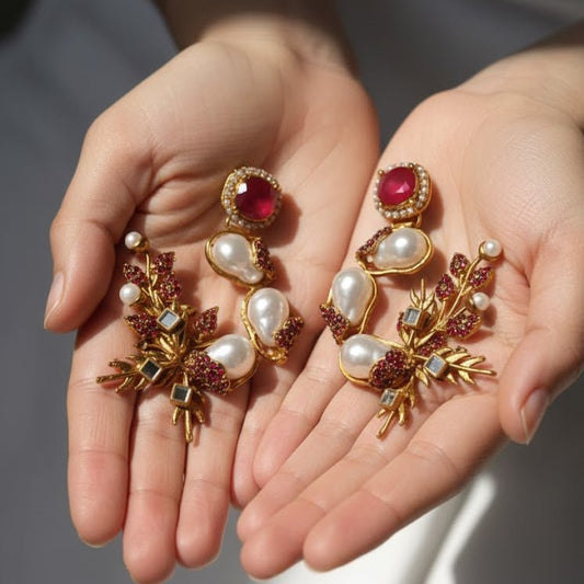 Pearl Shimmer Dangles - Pehnaawaa