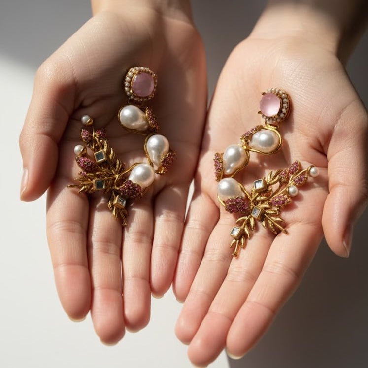 Pearl Shimmer Dangles - Pehnaawaa