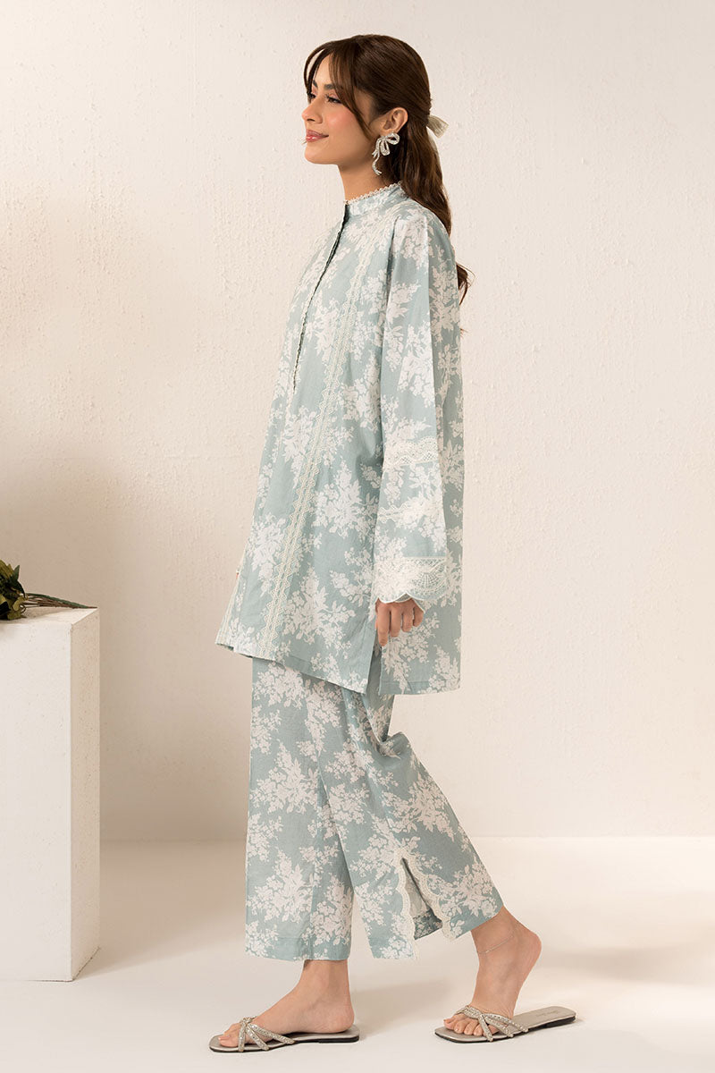 AQUATIC MAZE -2 PC (SHIRT & TROUSER) - Pehnaawaa