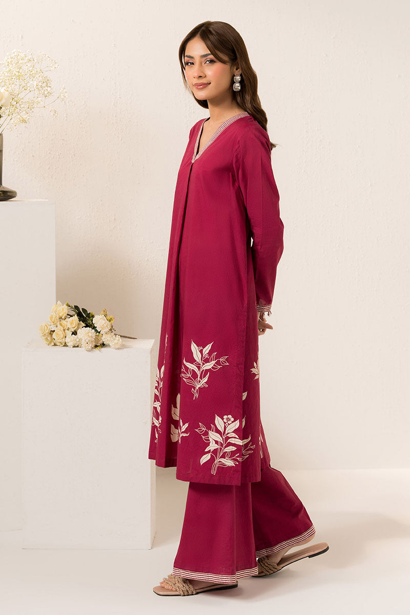 CERISE GLOW -2 PC (SHIRT & TROUSER) - Pehnaawaa