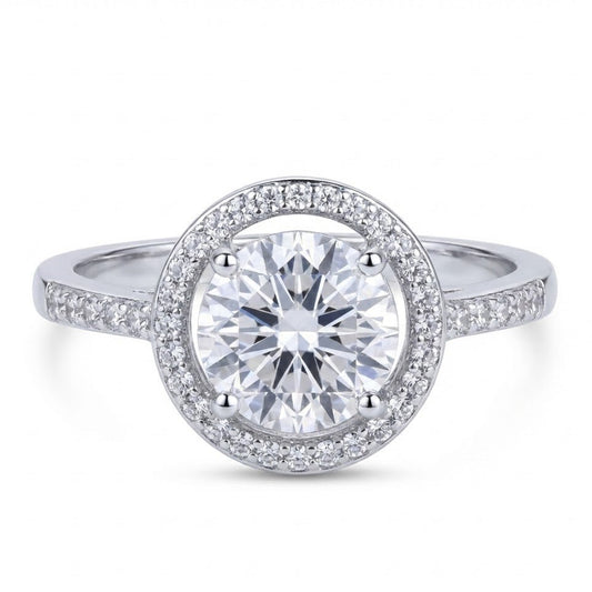 PLATINUM ROUND DIAMOND RING - Pehnaawaa