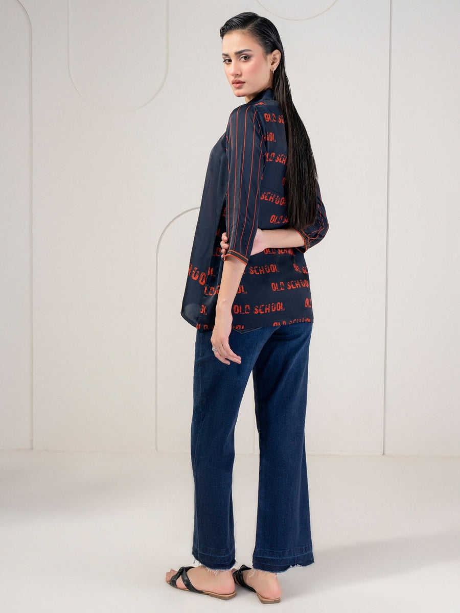 Printed Silk Top - Pehnaawaa