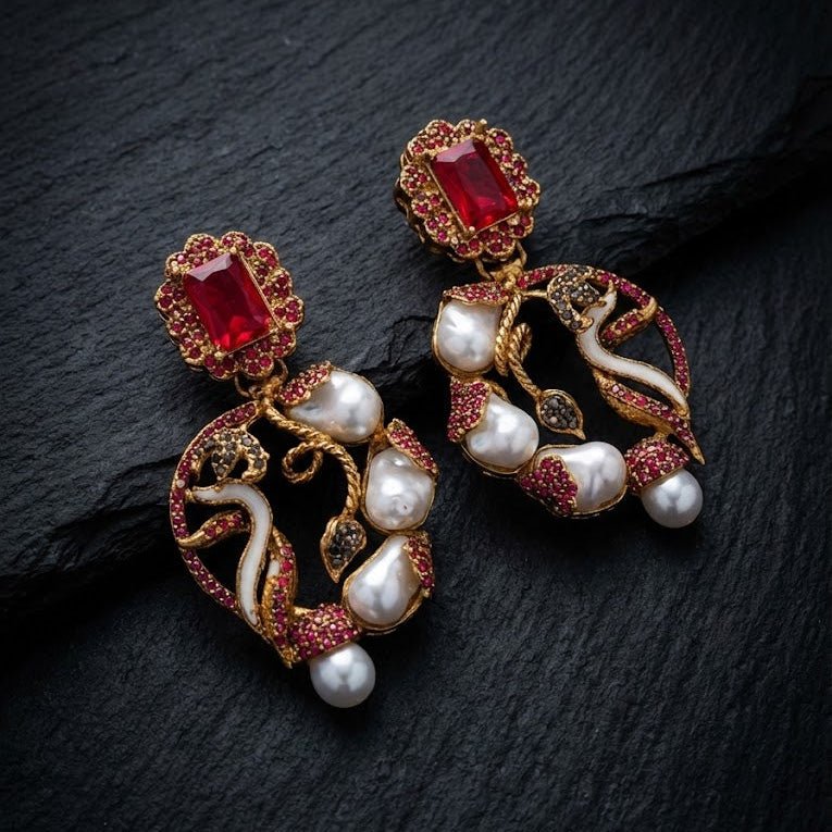 Royal Heirloom Earrings - Pehnaawaa