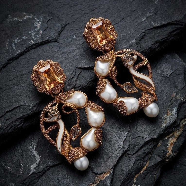 Royal Heirloom Earrings - Pehnaawaa