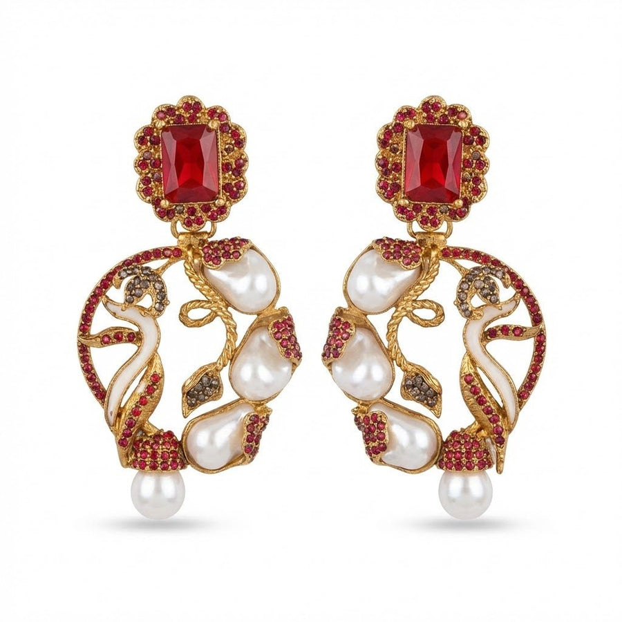 Royal Heirloom Earrings - Pehnaawaa