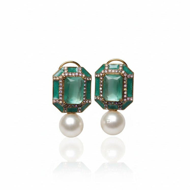 Sadaf Glow Studs - Pehnaawaa