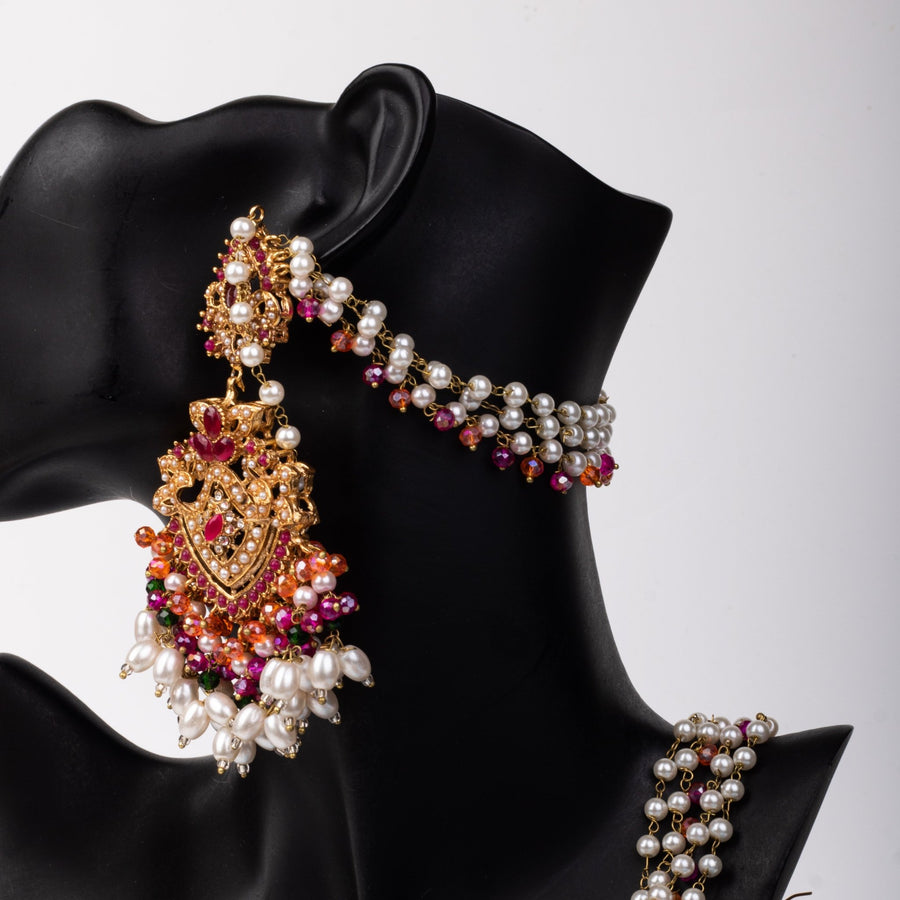 Sahara Earring & Teeka Ruby - Pehnaawaa