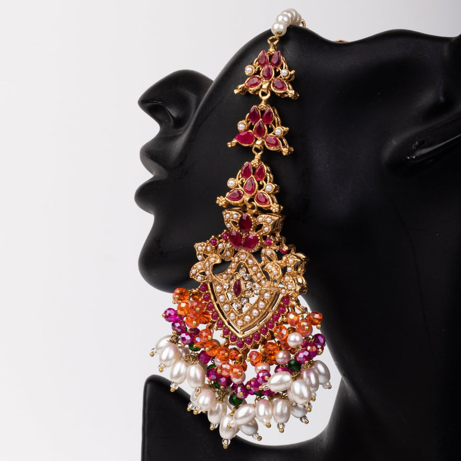 Sahara Earring & Teeka Ruby - Pehnaawaa