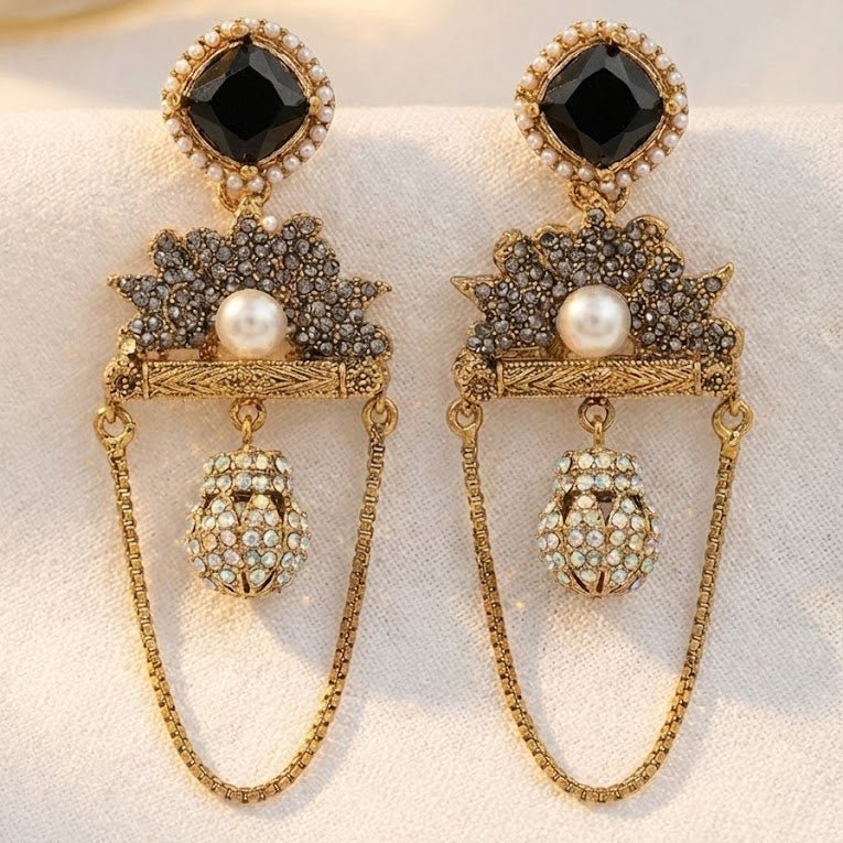 Shahi Noor Chain Earrings - Pehnaawaa