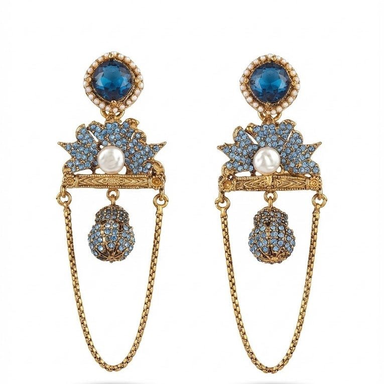 Shahi Noor Chain Earrings - Pehnaawaa