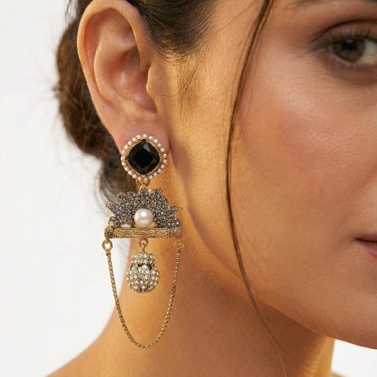 Shahi Noor Chain Earrings - Pehnaawaa