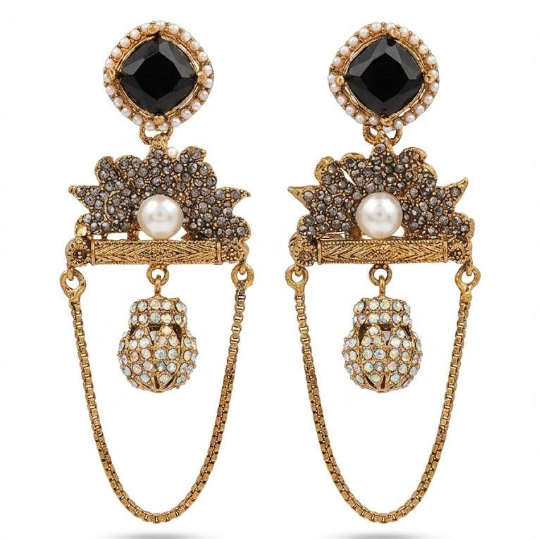 Shahi Noor Chain Earrings - Pehnaawaa