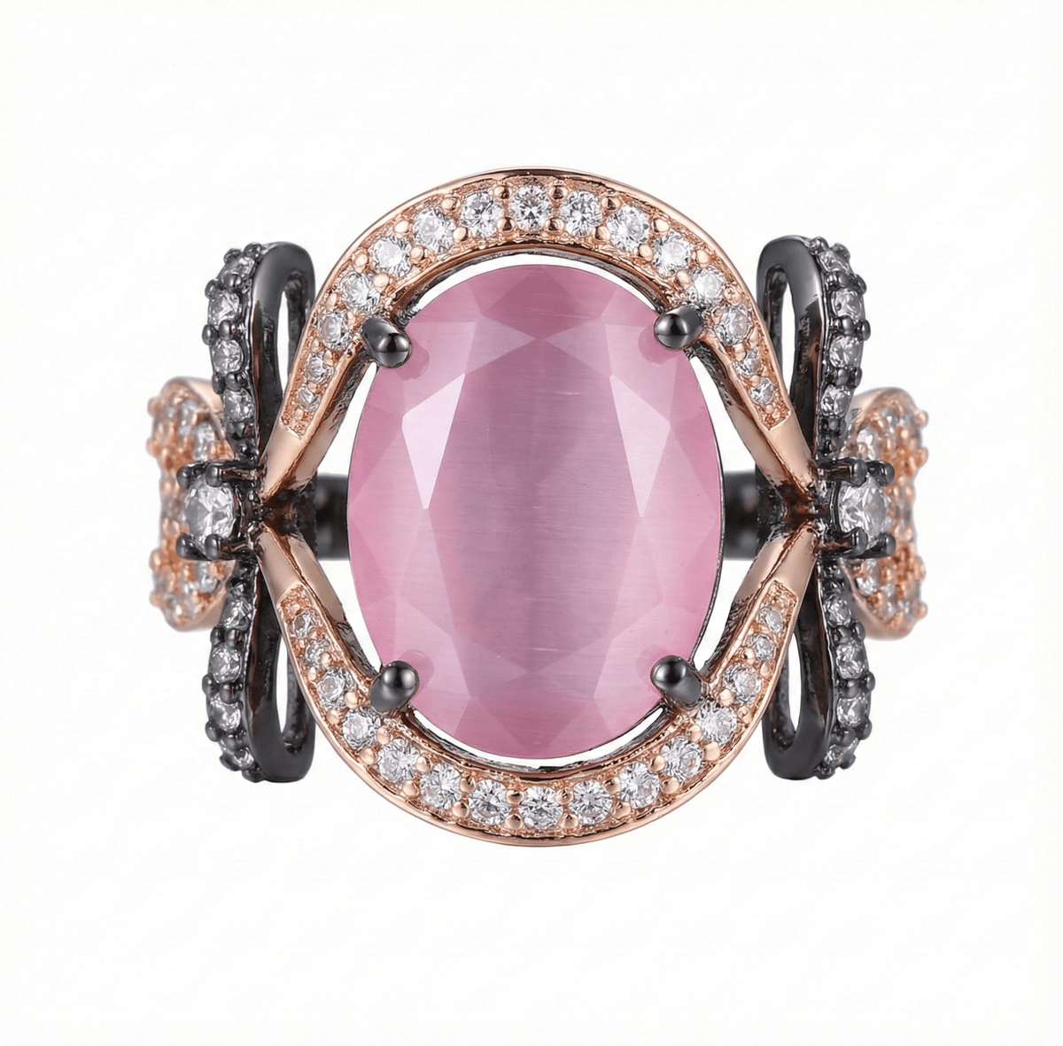 Lux Rose Gold Gemstone Ring