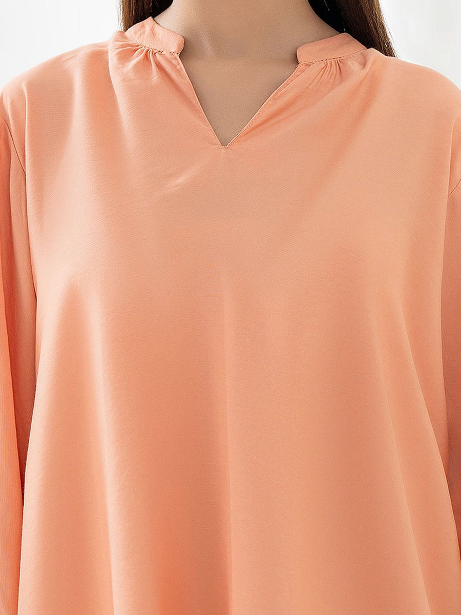 Silk Embroidered Top - Pehnaawaa