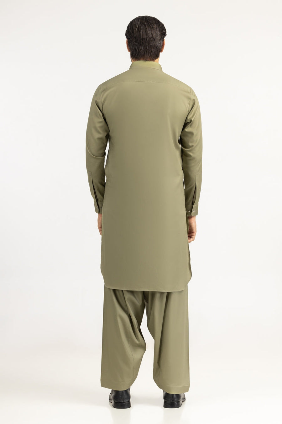 Sage Mulberry Silk 2-Piece Men's Kurta | Relaxed Fit