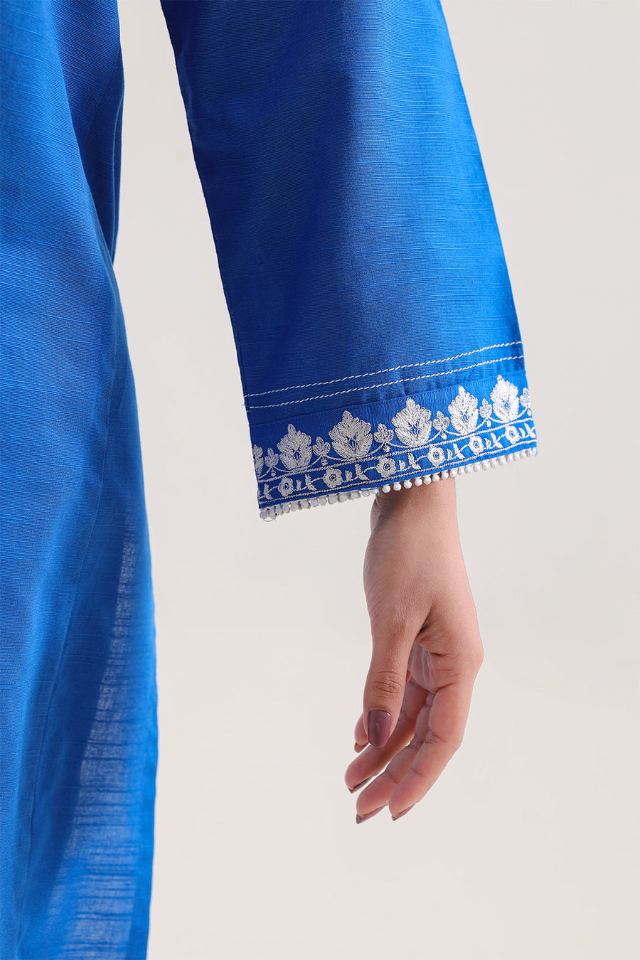 Solid Embroidered Khaddar Stitched 2 Piece (Shirt/Trouser) - Pehnaawaa
