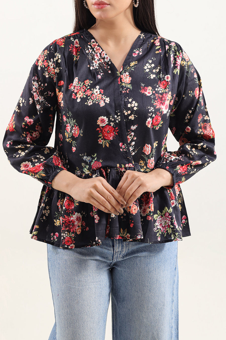 Printed Arabic Lawn Stitched Shirt - Pehnaawaa