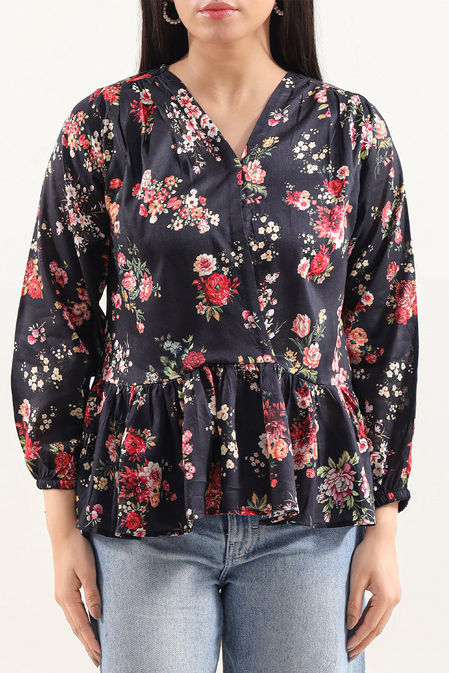 Printed Arabic Lawn Stitched Shirt - Pehnaawaa