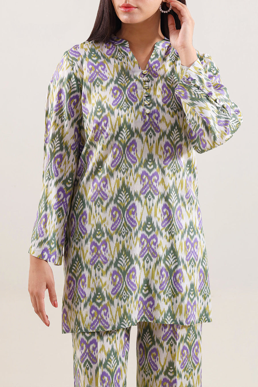 Printed Arabic Lawn Stitched 2 Piece (Shirt/Trouser) - Pehnaawaa