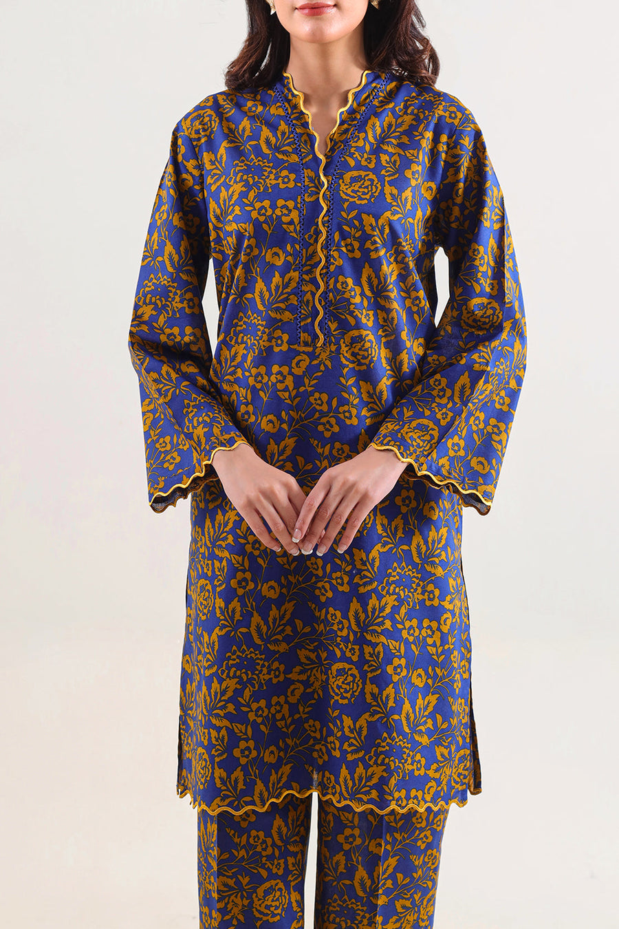 Stitched Printed Embroidered Lawn 2 Piece (Shirt/Trouser) - Pehnaawaa