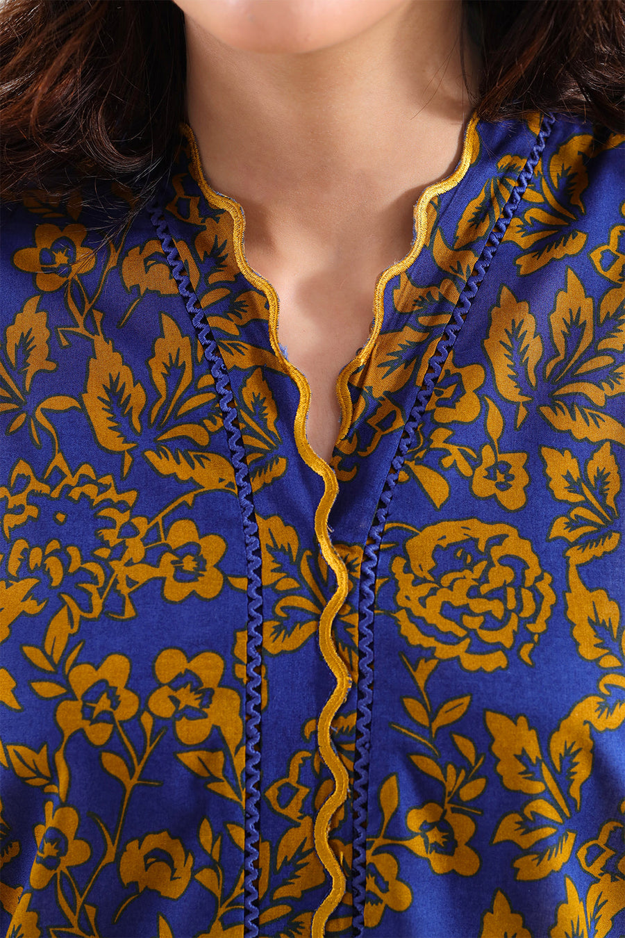 Stitched Printed Embroidered Lawn 2 Piece (Shirt/Trouser) - Pehnaawaa